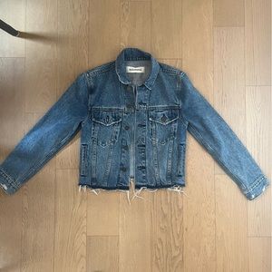 Reformation cropped denim jacket, XS